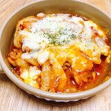 使い回しご飯★トマトソースでチキンのオーブン焼き